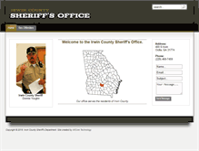 Tablet Screenshot of irwincountysheriff.org